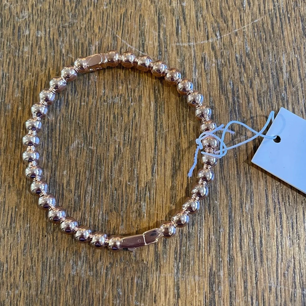 Kate Spade Golden Girl Ball Hinged Bangle Rose Gold - Picture 4 of 7